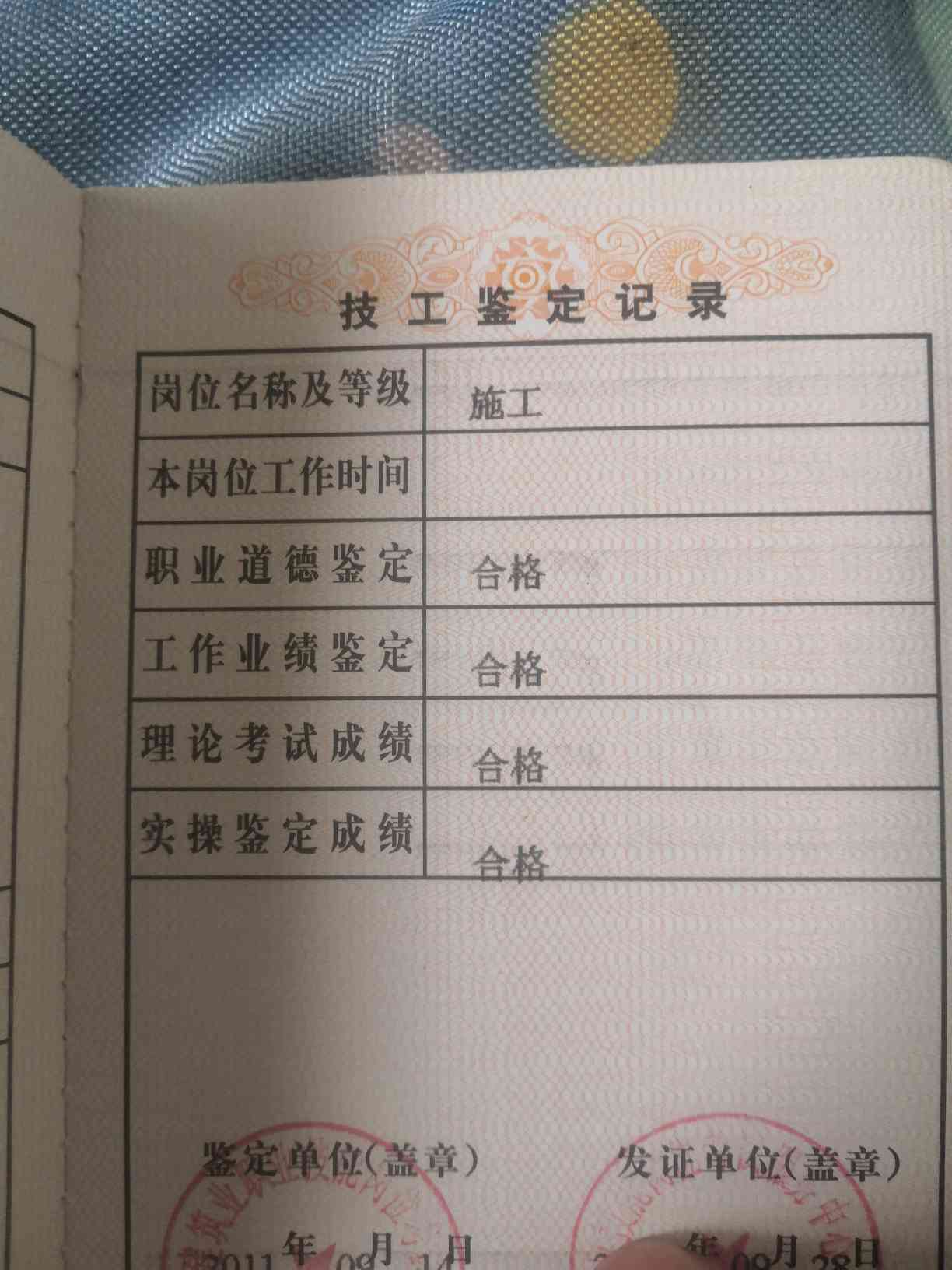 职业技能1